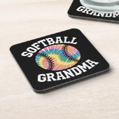 Softball-Oma Getränkeuntersetzer (Linke Seite)