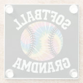Softball-Oma Glasuntersetzer (Rückseite)