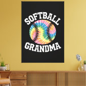 Softball-Oma Leinwanddruck (Insitu (Wohnzimmer))