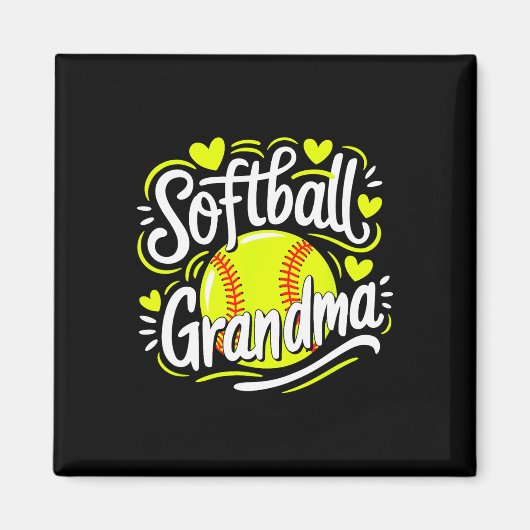 Softball-Oma Magnet (Vorne)