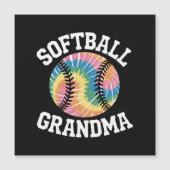 Softball-Oma Magnetkarte (Vorderseite)