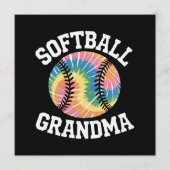 Softball-Oma Menükarte (Vorderseite)