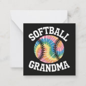 Softball-Oma Mitteilungskarte (Vorderseite)
