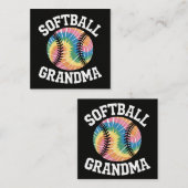 Softball-Oma Mitteilungskarte (Vorne/Hinten)