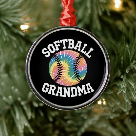 Softball-Oma Ornament Aus Metall (Baum)