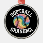 Softball-Oma Ornament Aus Metall (Vorne)