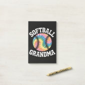Softball-Oma Post-it Klebezettel (Auf Schreibtisch)