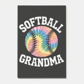 Softball-Oma Post-it Klebezettel (Vorderseite)