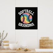 Softball-Oma Poster (Küche)