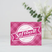 Softball-Oma-Postkarten Postkarte (Stehend Vorderseite)