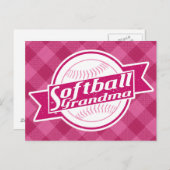 Softball-Oma-Postkarten Postkarte (Vorne/Hinten)