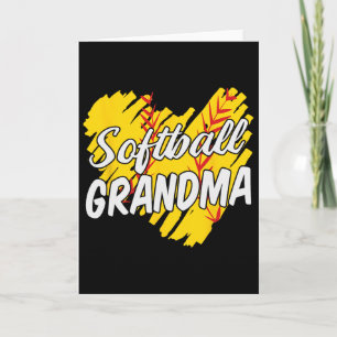 Softball-Oma Softball-Designs für Frauen Großelter Karte