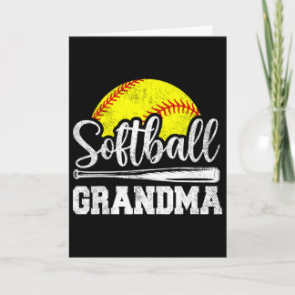 Softball-Oma Softball-Spielerin Spieltags-Geschenk Karte