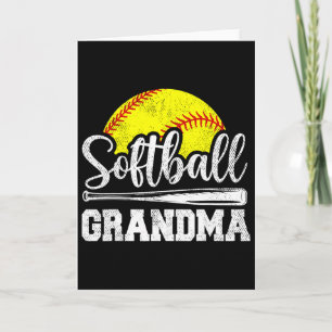 Softball-Oma Softball-Spielerin Spieltags-Mutterta Karte