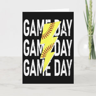 Softball-Oma-Spieltag-Grafik mit lustiger Atmosphä Karte