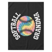 Softball-Oma Tischdecke (Vorderseite)