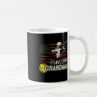 Softball-Oma-US-Flag-Geschenke für patriotische Mu Kaffeetasse