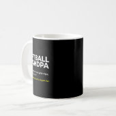 Softball-Opa-Definition Enkeltochter größte Kaffeetasse (Vorderseite Links)