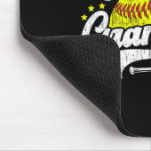 Softball-Opa eines Softball-Spielers Opa Mousepad (Ecke)
