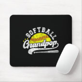 Softball-Opa eines Softball-Spielers Opa Mousepad (Mit Mouse)