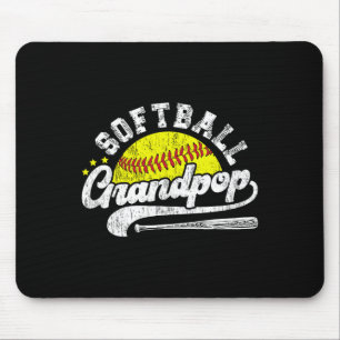 Softball-Opa eines Softball-Spielers Opa Mousepad