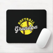 Softball Opa Großvater Vatertag Mousepad (Mit Mouse)