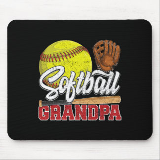 Softball-Opa Softball-Spieler Spieltag Vatertag Mousepad