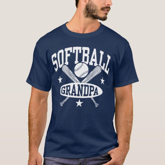 Softball Opa T-Shirt (Vorderseite)