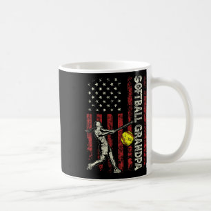 Softball-Opa-US-Flag-Geschenke-Vater-Männer-patrio Kaffeetasse