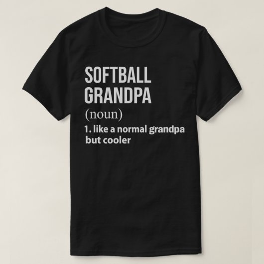 Softball Opa wie ein normaler Opa, aber cooler T-Shirt (Design vorne)