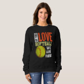 Softball Outfit   Softball Player Softball Sweatshirt (Vorne ganz)