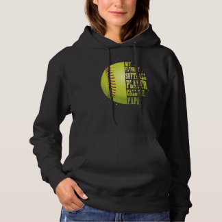 Softball Papa Mein Lieblings-Softball-Spieler nenn Hoodie