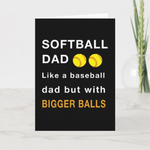 Softball Papa Sport mit größeren Bälle Karte