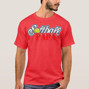 Softball PAPA T Opa Großvater Väter Tag Gi T-Shirt