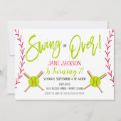 Softball-Party Einladung (Vorderseite)