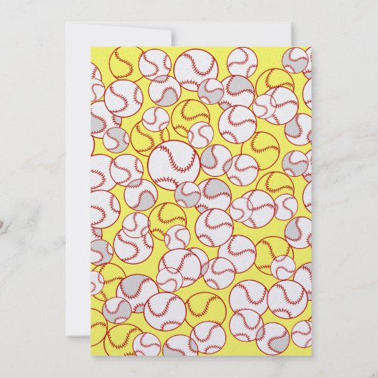 Softball-Party Einladung (Rückseite)