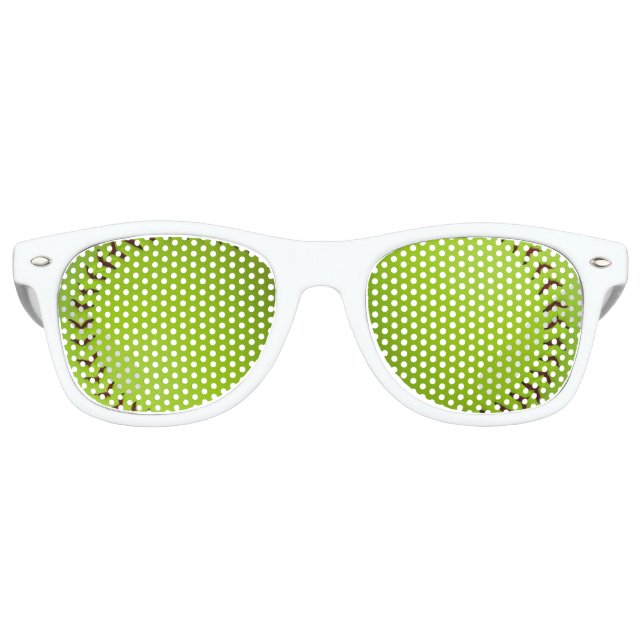 Softball-Party Sonnenbrille (Vorderseite)