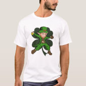 Softball Pitcher Leprechaun St. Patricks Day T-Shirt (Vorderseite)