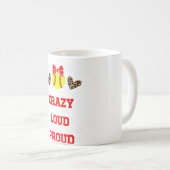 Softball Pitcher Mama Proud Mama eines Softball Pi Kaffeetasse (VorderseiteRechts)