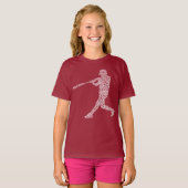 Softball Player Baseball Player Art T-Shirt (Vorne ganz)