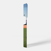 Softball Player Catcher mit Ihrem Namen und Ihrer iPhone Hülle (Rechte Seite)