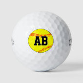 Softball-Player/Coach-Kundenbriefe/Nummernsport Golfball (Vorderseite)
