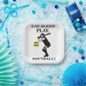 Softball Player Coach Sports Party Pappteller (Party)