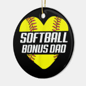 Softball Player Familie spendet Softball Bonus Vat Keramik Ornament (Links)
