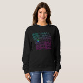 Softball-Player für Mädchen und Jugendliche Sweatshirt (Vorne ganz)