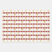 Softball Player für Weihnachtsmädchen - Red Green Geschenkpapier Set (Vorderseite 2)