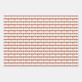 Softball Player für Weihnachtsmädchen - Red Green Geschenkpapier Set (Vorderseite)