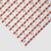 Softball Player für Weihnachtsmädchen - Red Green Seidenpapier (Ausschnitt)