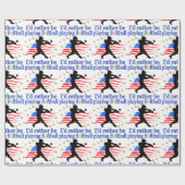 SOFTBALL PLAYER LIEBEN SOFTBALLDESIGN DER USA GESCHENKPAPIER (Flach)