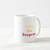 Softball Player Mug- Cute But Dangerous Kaffeetasse (VorderseiteRechts)